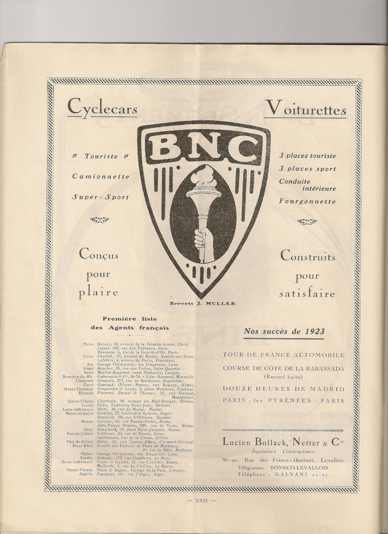 BNC B.N.C. Bollack, Netter et Cie cyclecar Bnc_1510