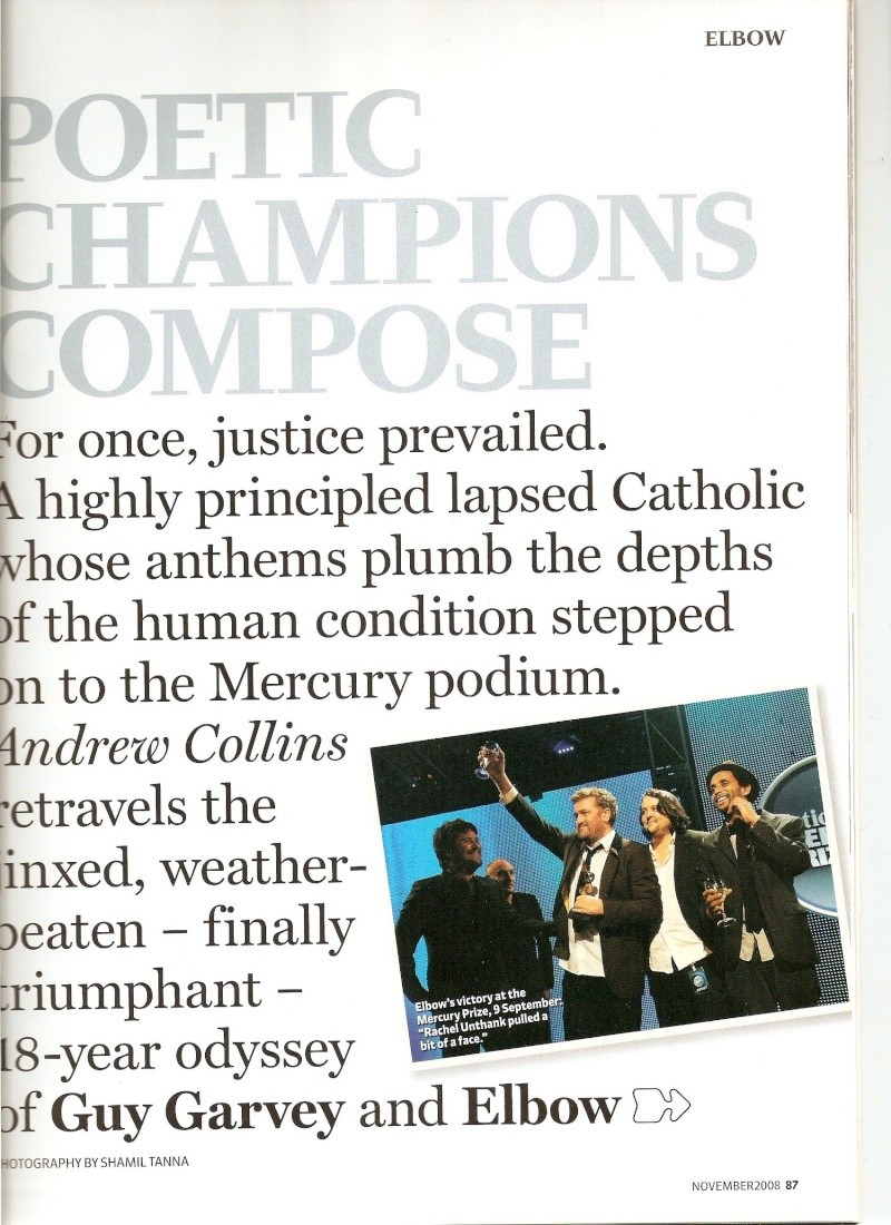 Elbow In Word Magazine - Old Pictures Of The Band! Dec08012