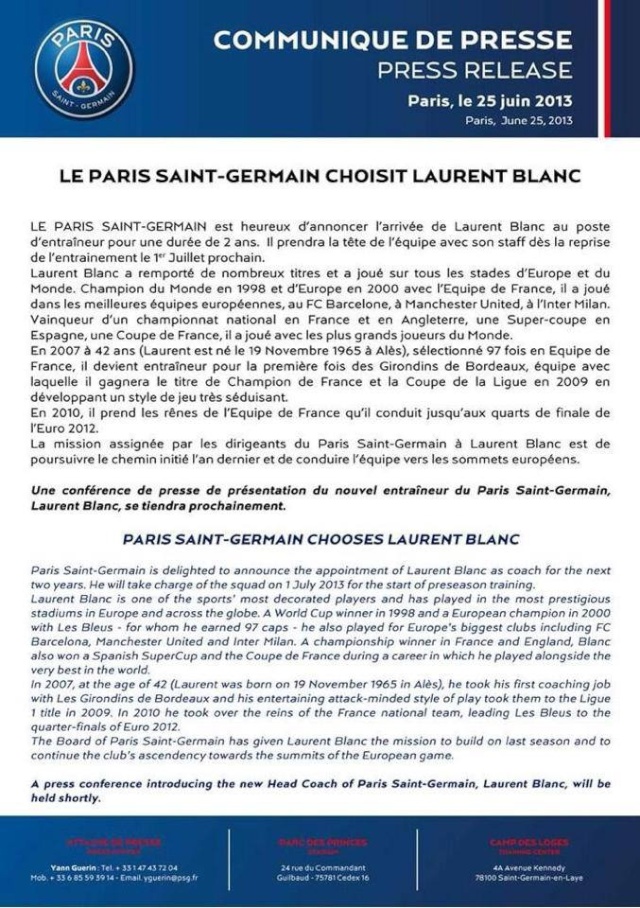 Le PSG a choisi Laurent Blanc - Page 2 10441212
