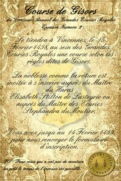 Annonces du Grand Ecuyer de France - Page 3 Gisors10