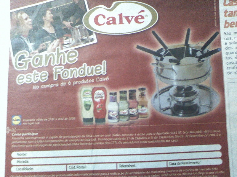 Calvé - Ganha 5000 Fondue! 10200810