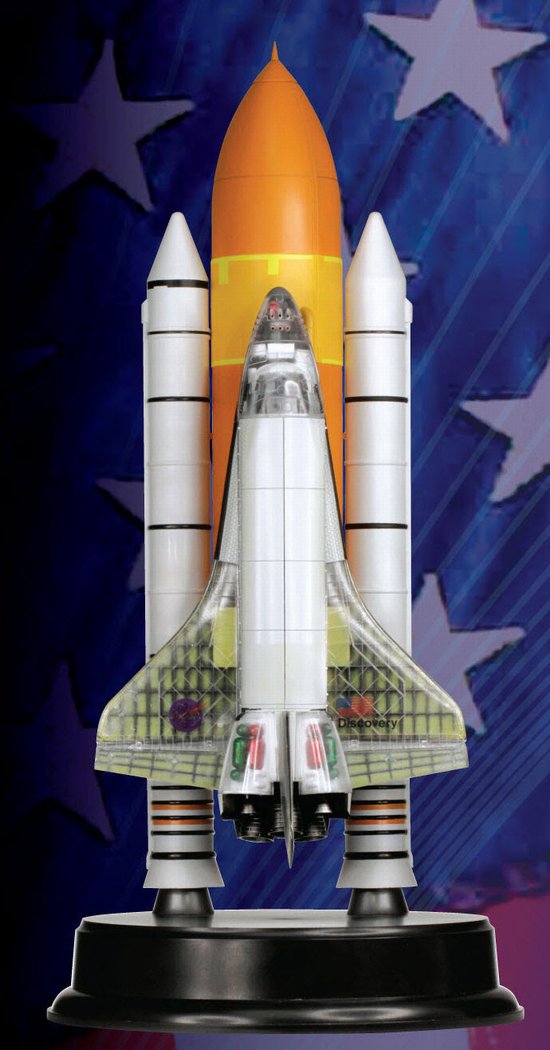 Space Shuttle Discovery cutaway w/solid rocket booster [ 1/144 Dragon] L_drp412