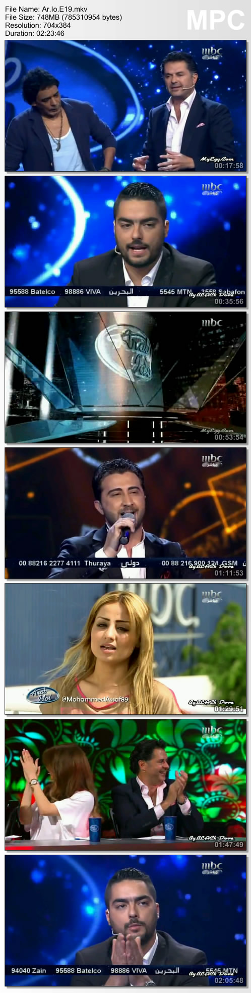 الحلقة التاسعة عشر من عرب ايدول  . Arab Idol  . الموسم الثانى Thumbs15