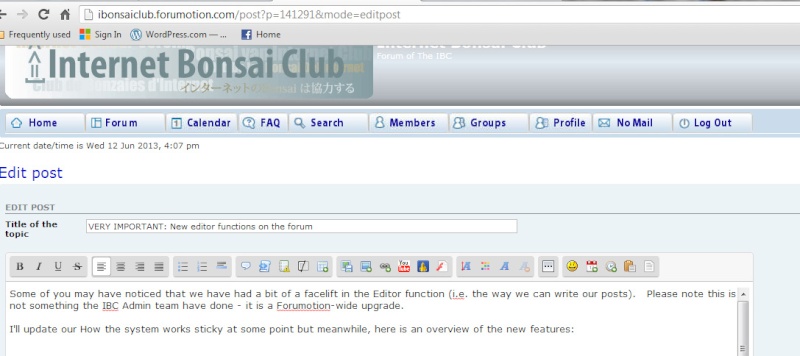 VERY IMPORTANT: New editor functions on the forum New_ba10