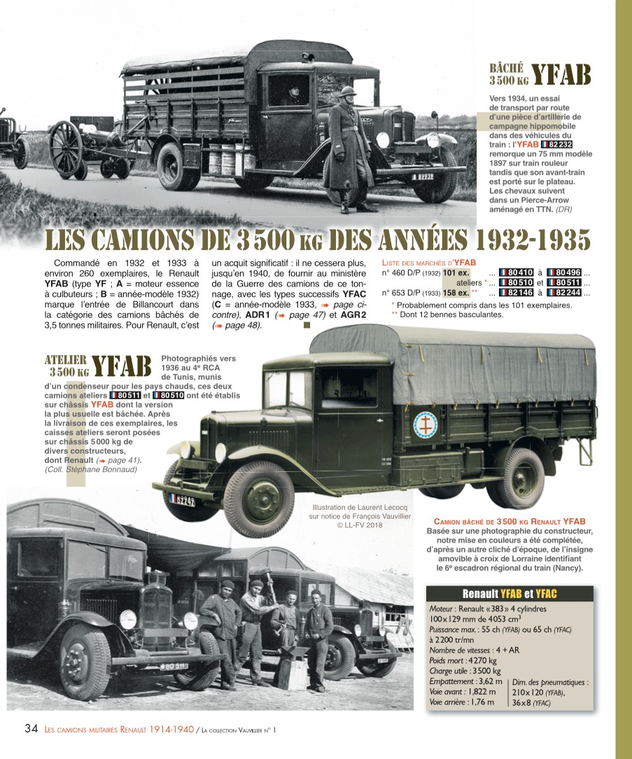 Tous les Renault militaires 1914-1940, Volume 1-Les camions Lcv00113