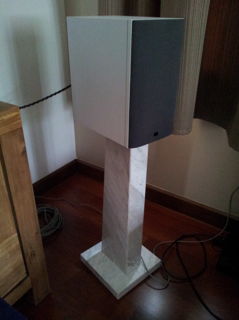 Custom-made speaker stands; 100% made from marble 20130212