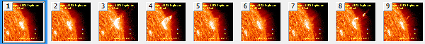 Éclatante explosion solaire de la tache 1153 Sunspo10