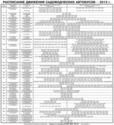 Расписание дачных садоводческих автобусов Тюмени, 2013 год 2013-11