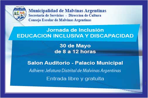 Malvinas Argentinas: 1º jornada de educación inclusiva y discapacidad. 00125
