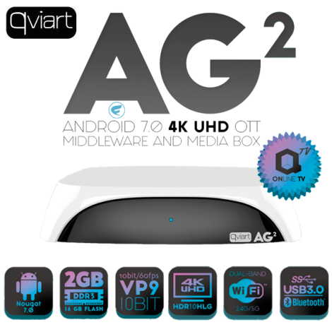 Receptor Qviart AG2 Premium UHD 4K Android 7.0 – Preto (YouTube 4K) Qviart15