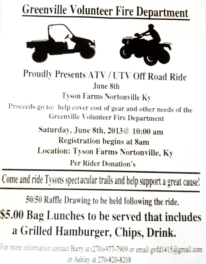 June 8 Nortonville, KY Fire department fund raiser ride Ride_f10