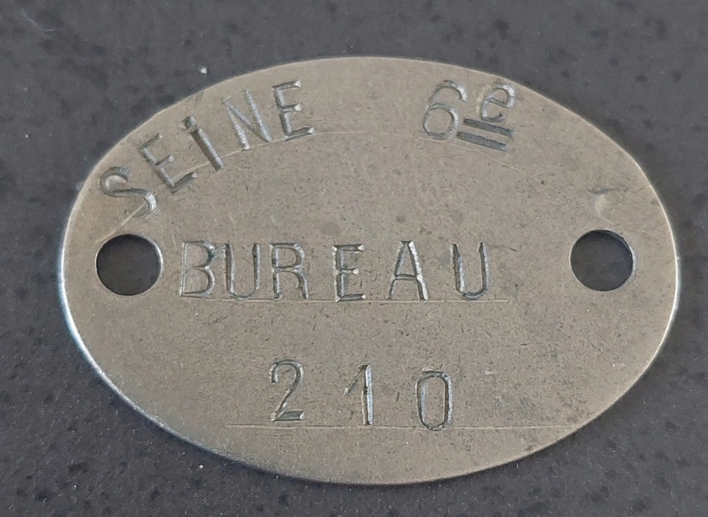 Plaque d identité à identifier ww1 20230134