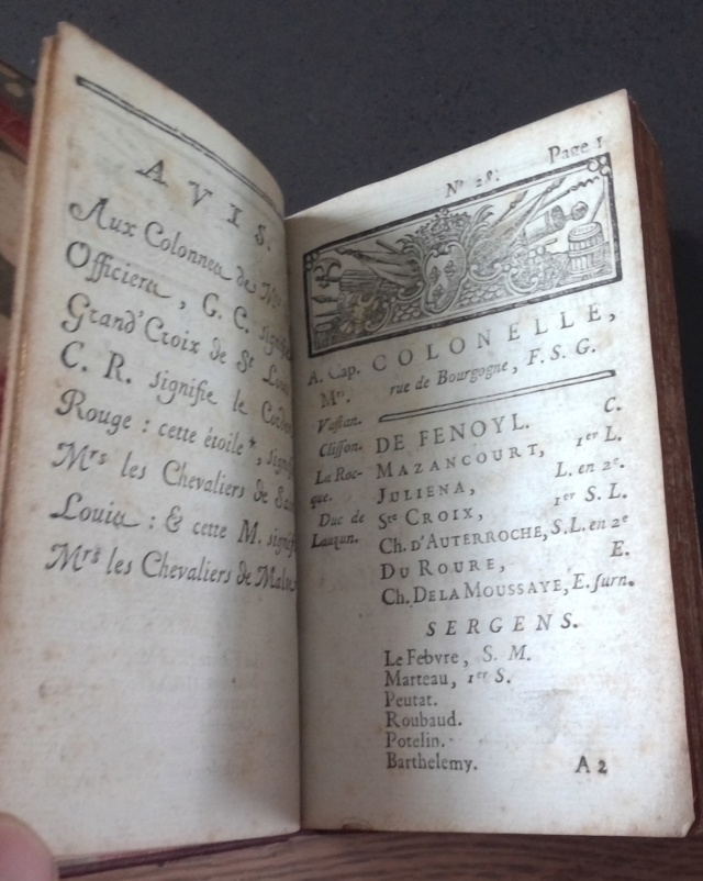 livre " état des régiments des gardes Francoises, du roi" 1778 Win_1407