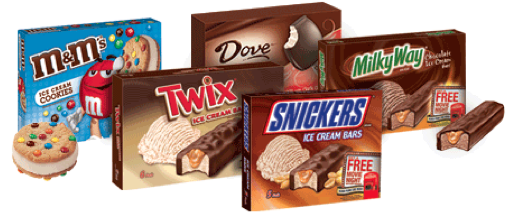 High-Value $2/1 Snickers, M&M’s, Twix, Milky Way or Dove Brand Ice Cream Multipack Coupon = FREE at Walmart Screen30