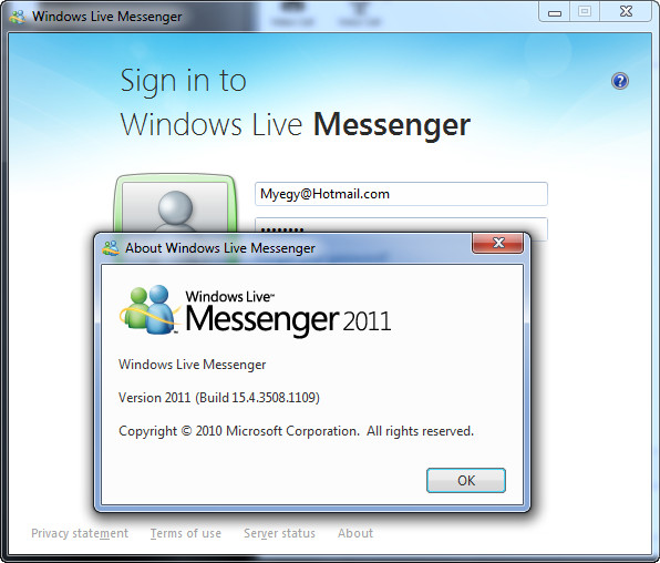 Windows Live Messenger 2011 15.4.3508.1109  110