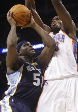 Grizzlies 105, Thunder 101, en prórroga; Randolph mete 31 If7f6b10