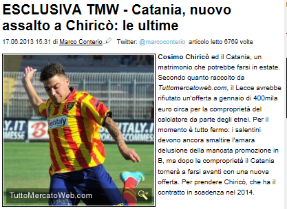 CALCIOMERCATO ESTIVO US LECCE (ESTATE 2013) - Pagina 4 Cattur18