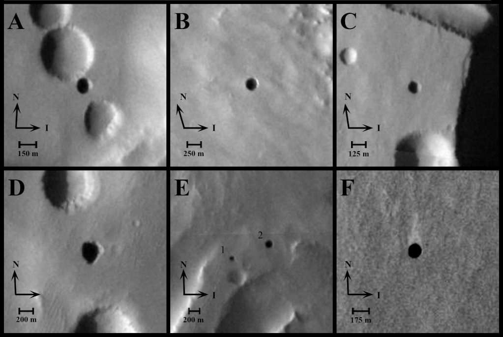 Holes on Mars 20070910