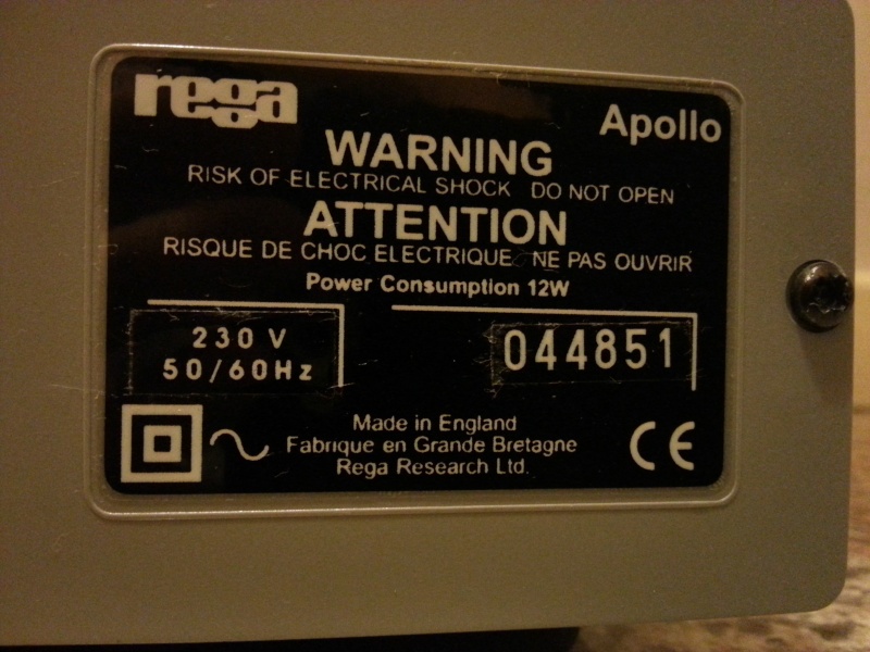 Rega Apollo CD Player (Used) 20130614