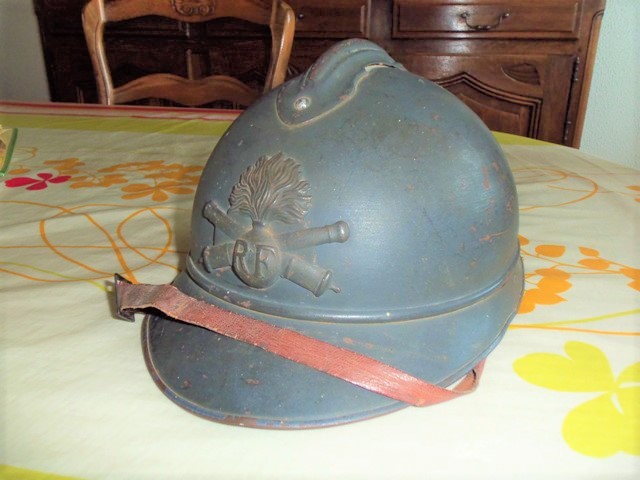 casque modèle 15 Artillerie bleu clair 103_7213