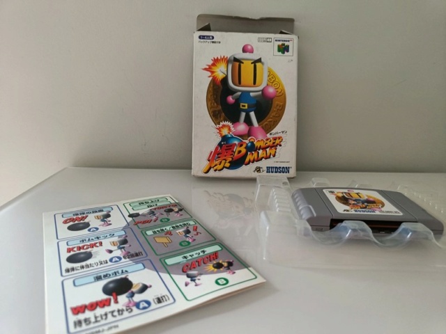 Vends Lot Nintendo 64 JAP Console + jeux (tout en boite) Bomber10