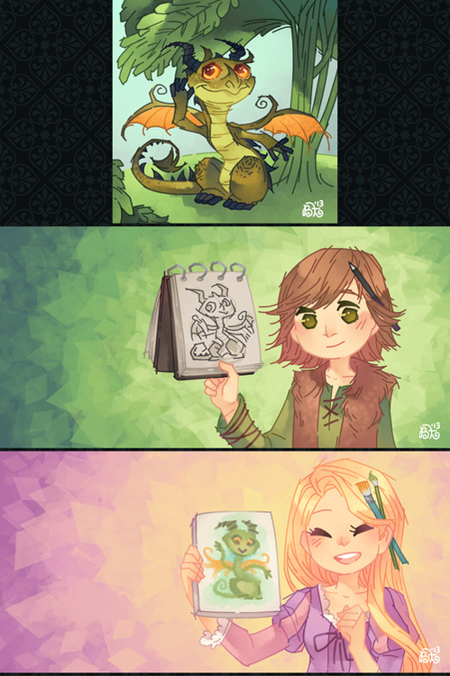 (Fan art) Merida, Rapunzel, Jack et Hiccup - The Big Four - Page 2 Tumblr17