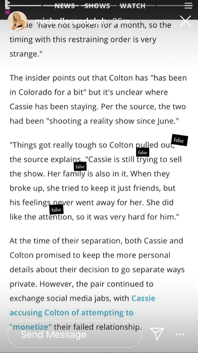 bachelornation - Cassie Randolph & Brighton Reinhardt - Bachelor 23 - Discussion - Page 7 29db5810