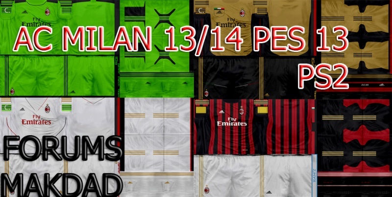  تحميل طقم, ملابس ac milan 13/14 pes 2013 ps2  Previe11