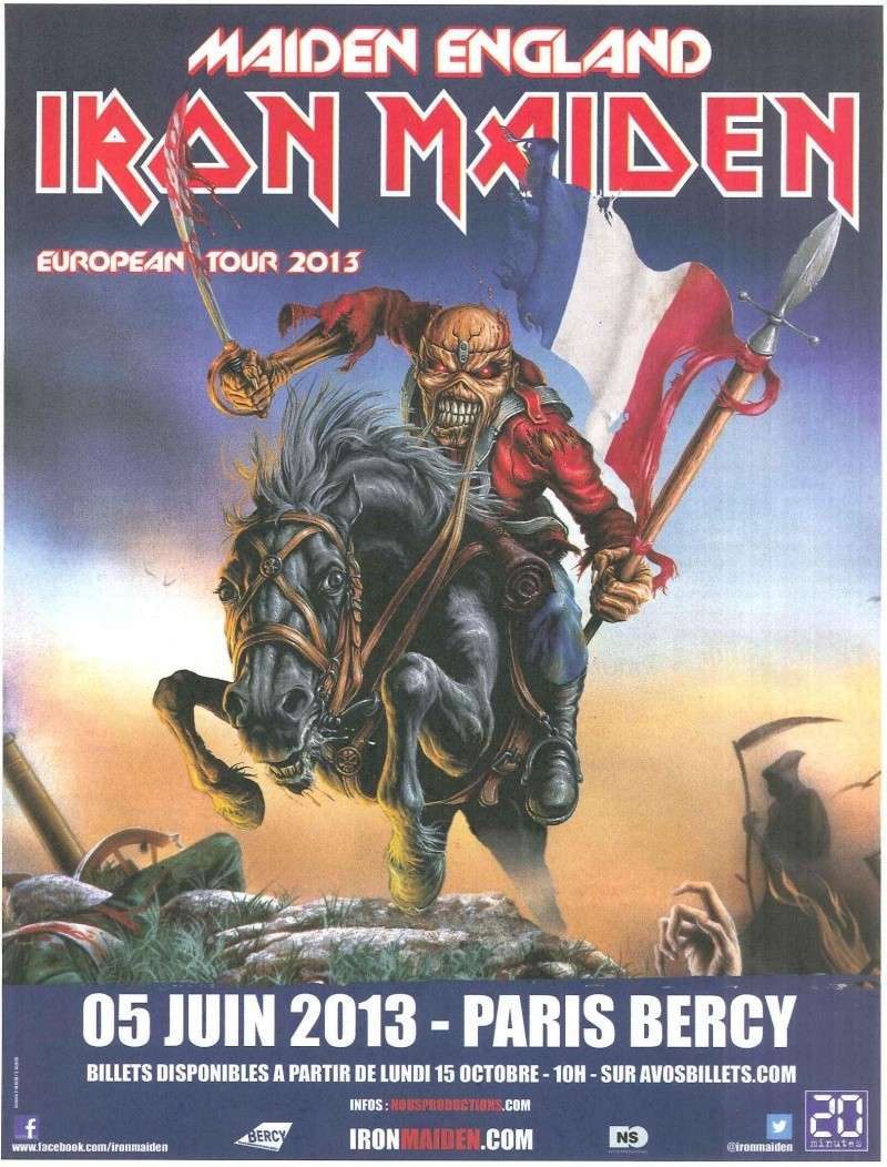 Iron Maiden / Voodoo six , Paris - Bercy le 05/06/2013 Maiden10