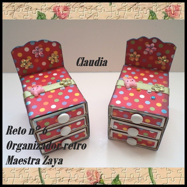 Galeria Reto6 "MINI ORGANIZADOR RETRO" / CrearteScrap Claudi15