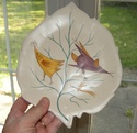 Leaf plate with weird birds Dscn0113