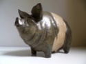 Realistic glazed stoneware pig figure seal mark to underside...any ideas? P1160111