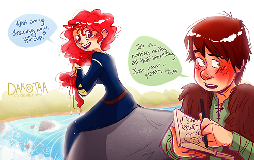 (Fan art) Merida, Rapunzel, Jack et Hiccup - The Big Four - Page 14 Tumblr10