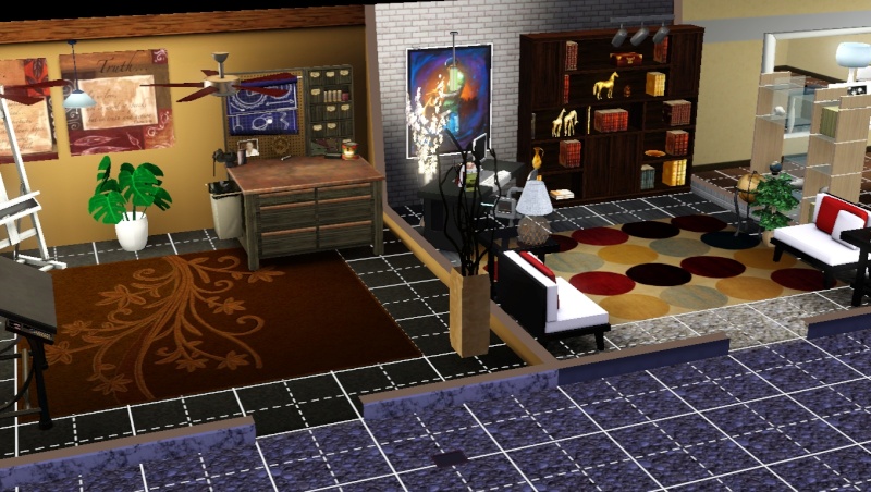 Interior decorating ~ Here's a couple of my Sims townhouse in Bridgeport Screen51