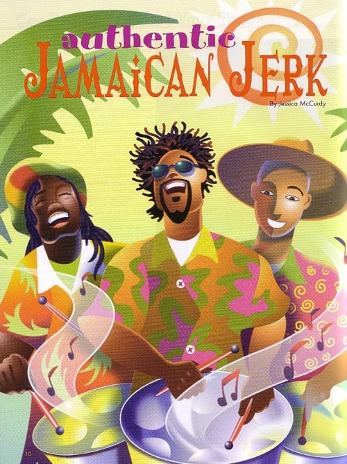 DELICIOUS! Jamaican food is healthy as it includes plenty of natural and unprocessed food Illust10