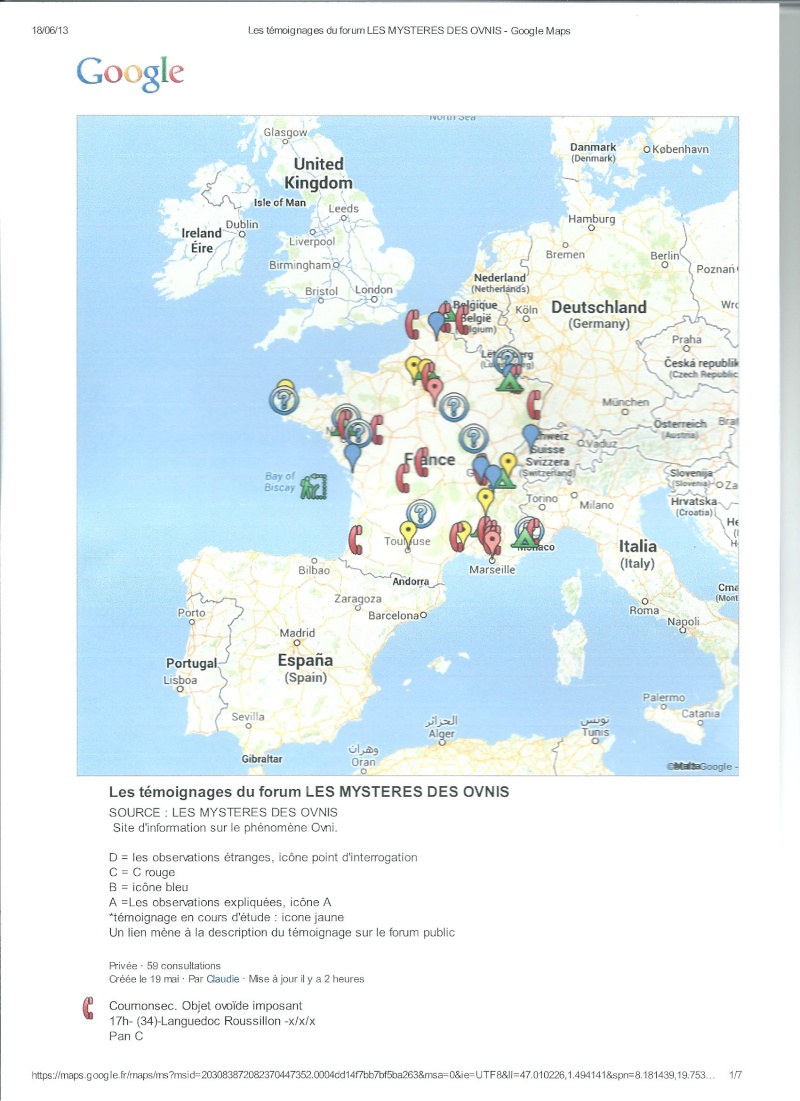 La Carte MAPS des témoignages collectés sur le forum depuis février 2013 Map_te13