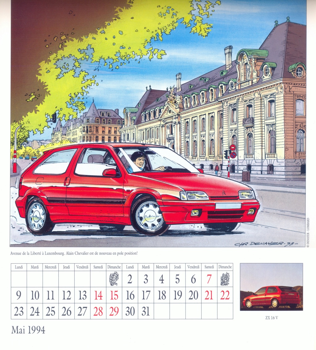 Calendriers Citroën Bélux 1994-015