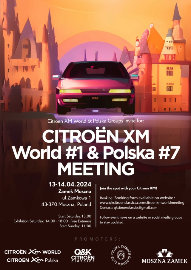 Citroën XM World & Polska Meeting – Château de Moszna (PL) - 13 et 14 avril 2024. 2024-012