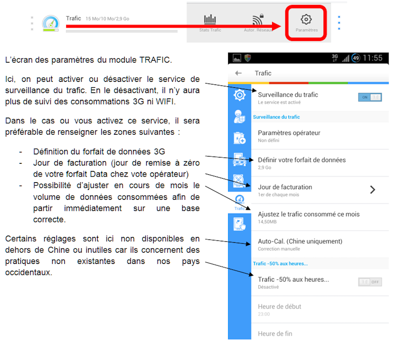 [APPLICATION ANDROID - LBE SECURITY MASTER FR] Gérer les permissions, les applications, la batterie, les pubs, les malwares, les notifications [Gratuit] Topic1 - Page 11 Trafic12