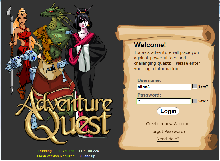 Adventure quest... Aq110