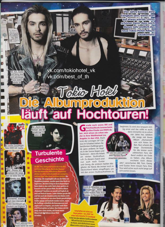 Casting Special #3/2013 [Germany] "Tokio Hotel - The album production is a blast!" 97086110