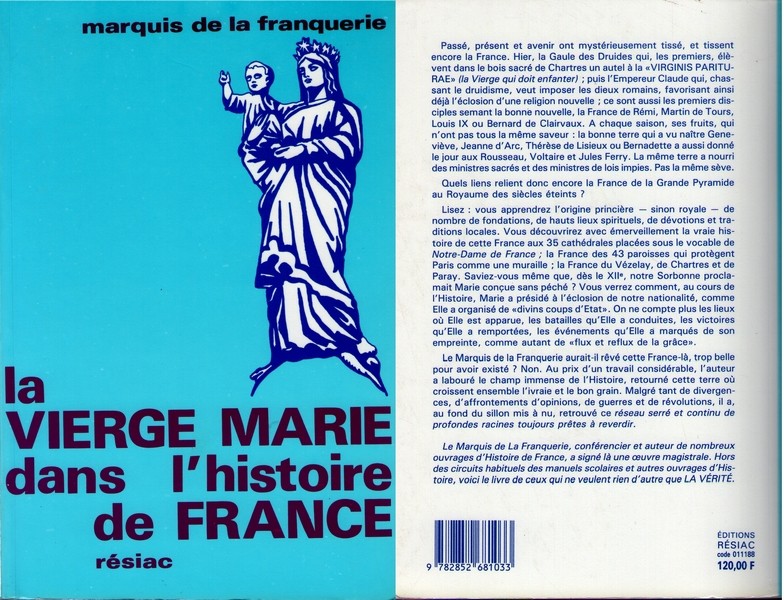 Marquis de la Franquerie : La Vierge Marie dans l'histoire de France Sans_t21