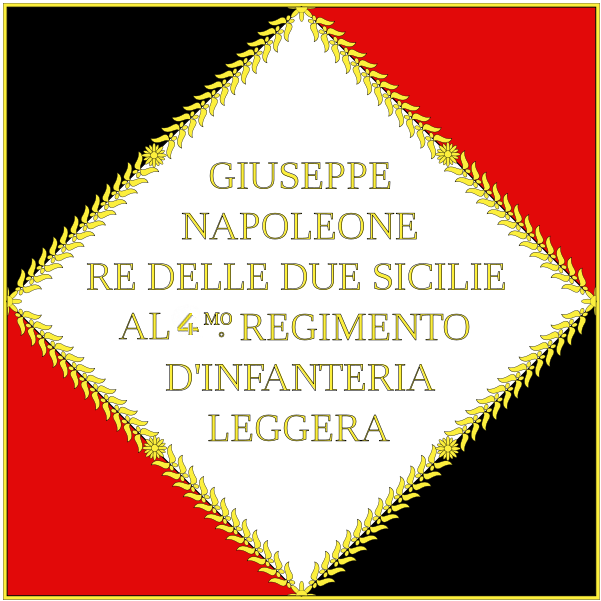 4ème régiment d’infanterie légère Napolitaine. -drape12
