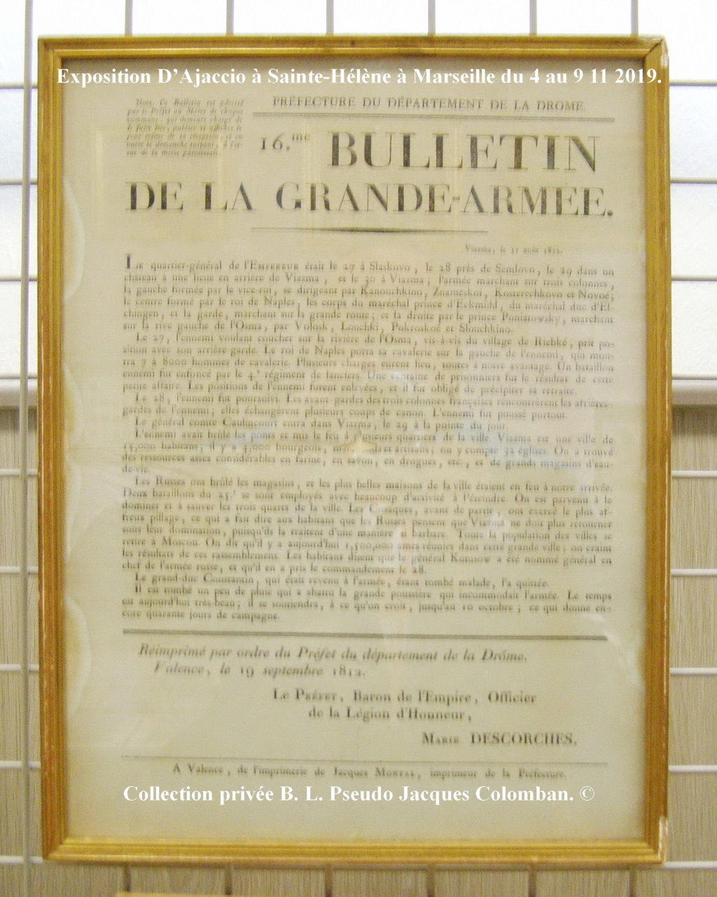 Exposition D’Ajaccio à Sainte-Hélène à Marseille. 2310