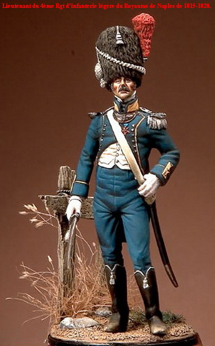 4ème régiment d’infanterie légère Napolitaine. Lieute11
