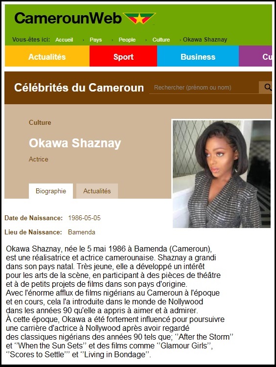 Scammer With Photos of Actress Okawa Shaznay 13424
