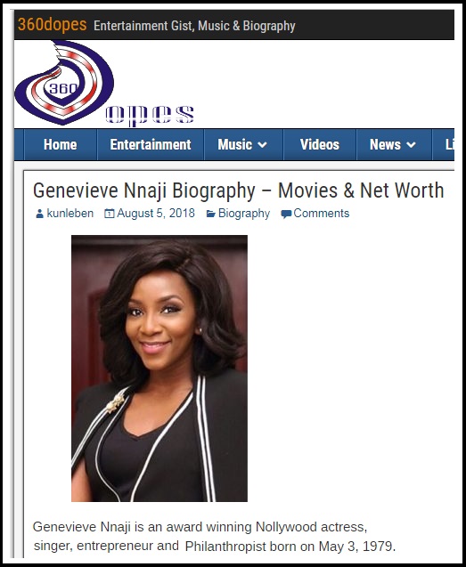 Scammer With Photos Of Actress Genevieve Nnaji 1h33