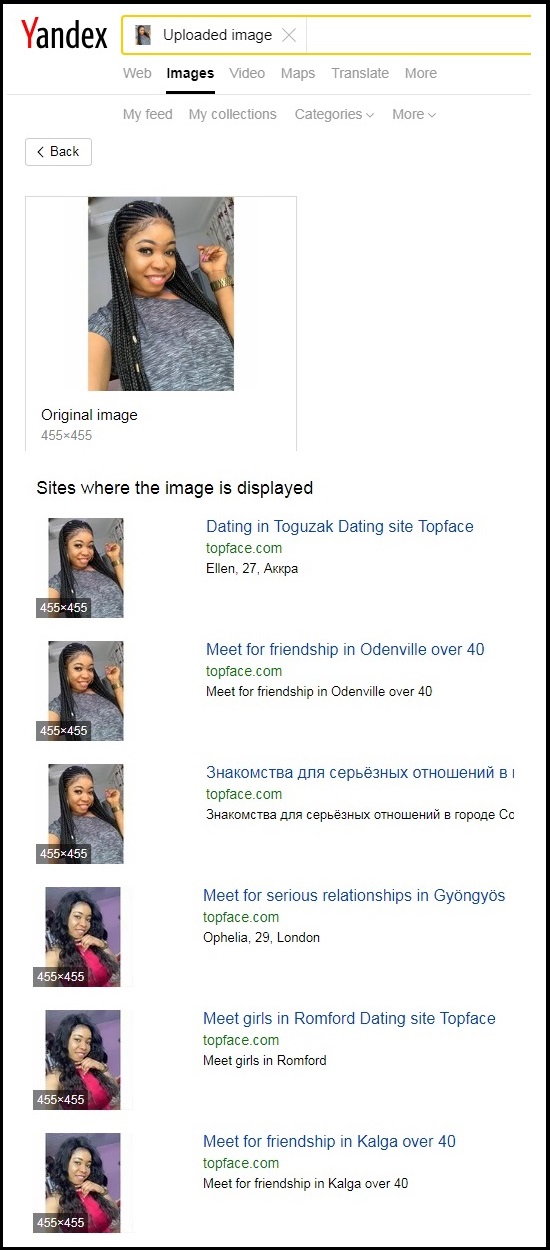 Browse Database Of Female Dating Scammers - Part 1 online dating scammer list