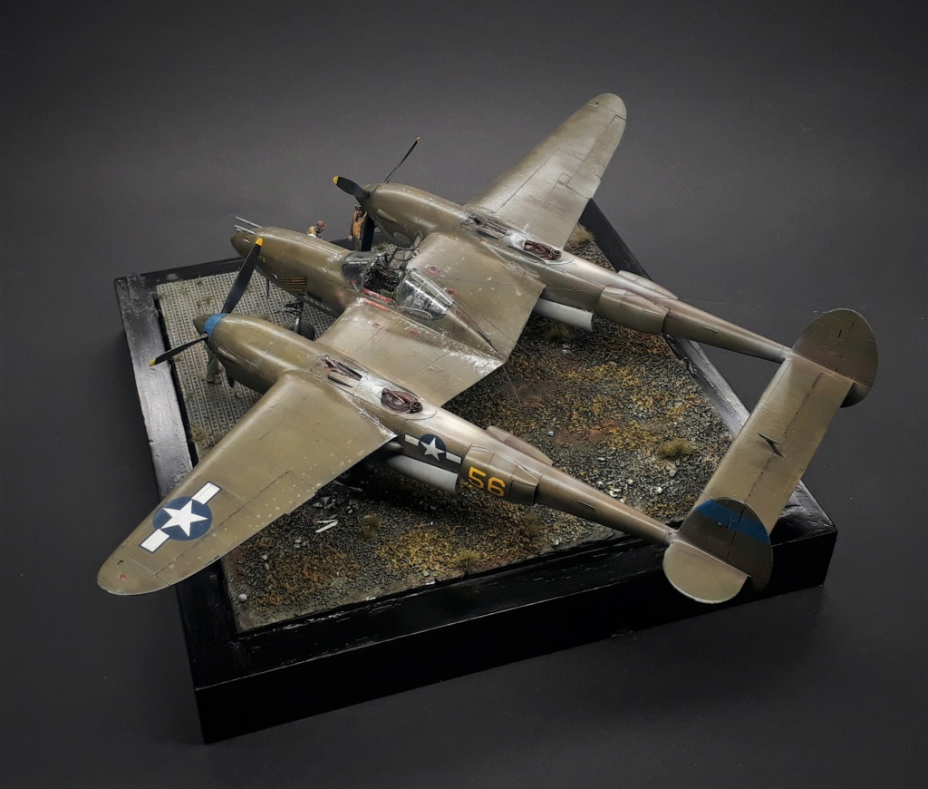 [Concours "Voler c'est mieux en double"]  P-38 F/G Lightning - Tamiya - 1/48 - Page 11 20210432