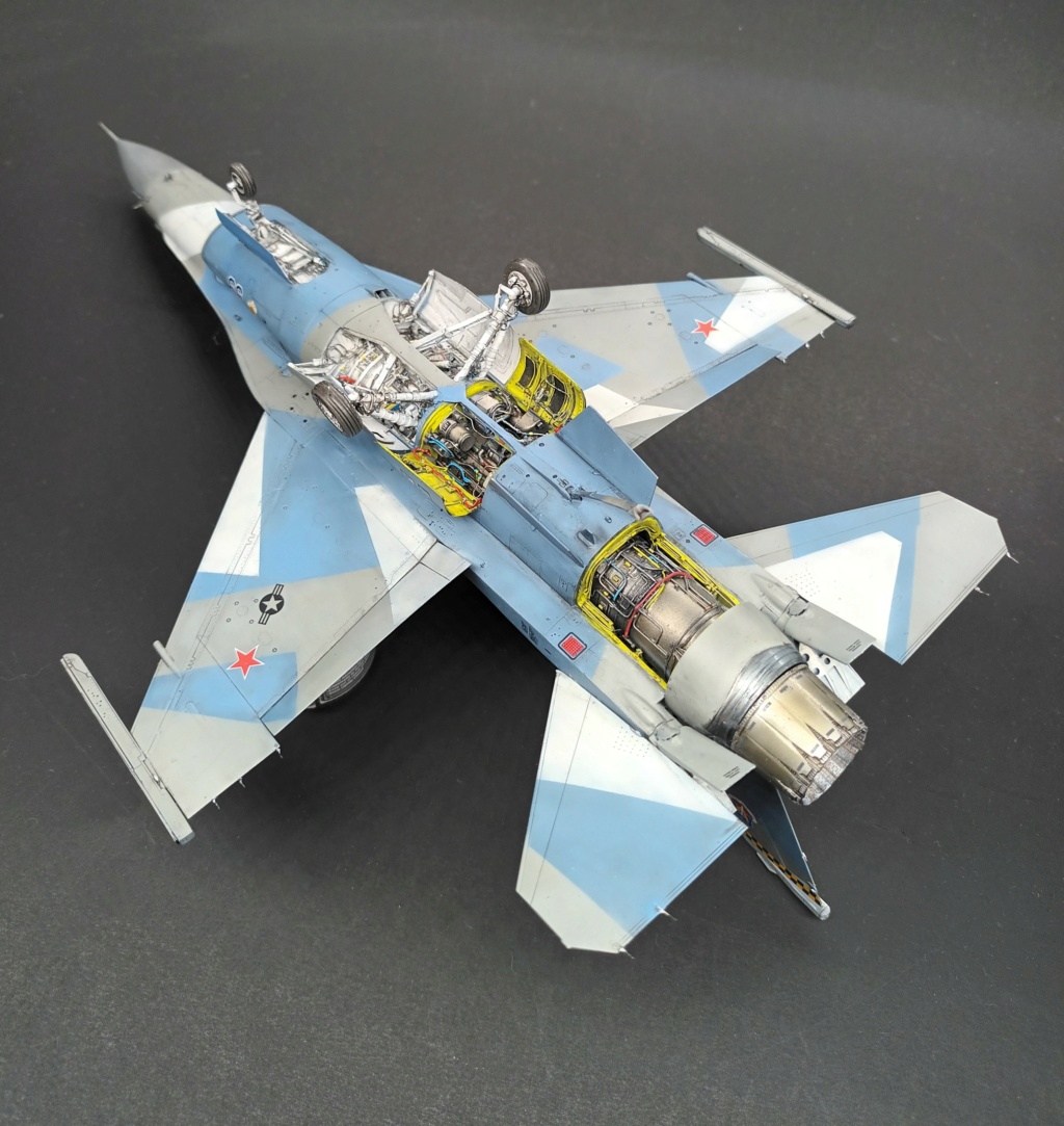 [Kinetic] 1/48  - McDonnell F/A-18A+ Hornet- VFC 12   / Double  [Tamiya] General Dynamics F-16C Fighting Falcon - 64th AGRS  1/48  - Aggressor - Page 5 20240325